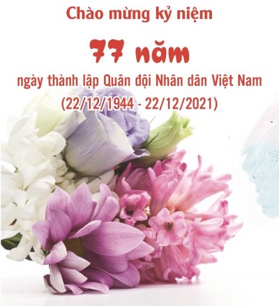 Cô và bé trường Mầm non Hoa Sen chào mừng kỉ niệm 77 năm ngày thành lập quân đội nhân dân Việt nam!