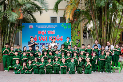 Hội thi Bé Vui Khỏe – Nụ cười rạng rỡ của tuổi thơ Trường Mầm non Hoa Sen, năm học 2024 - 2025